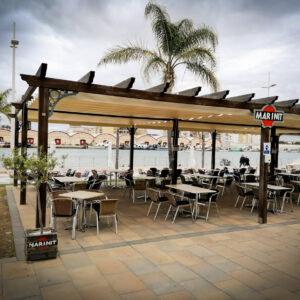 Toldo Plano Palilleria MARINIT instalado por TOLDO EUROPA en GANDIA PLAYA